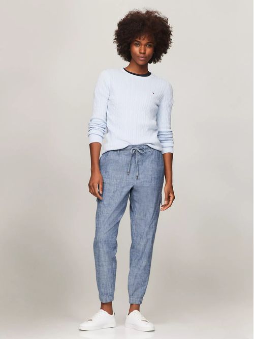 SWEATER W JENNY CABLE LS TH