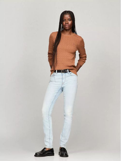 SWEATER W JENNY CABLE LS TH