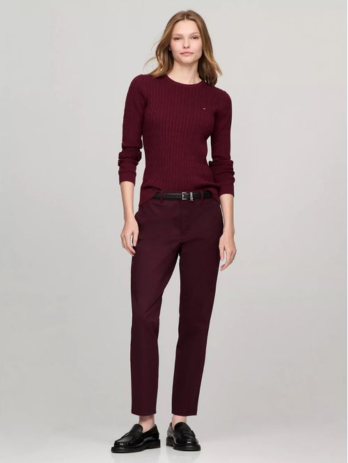 SWEATER W JENNY CABLE LS TH