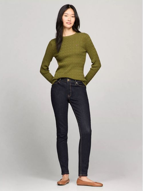SWEATER W JENNY CABLE LS TH