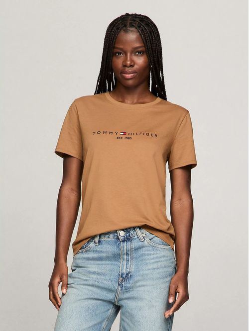 CAMISETA W TH ESS HILFIGER C-NK TEE SS TH