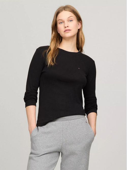 CAMISETA W SLIM NEW C- NK LS FAVE TEE TH