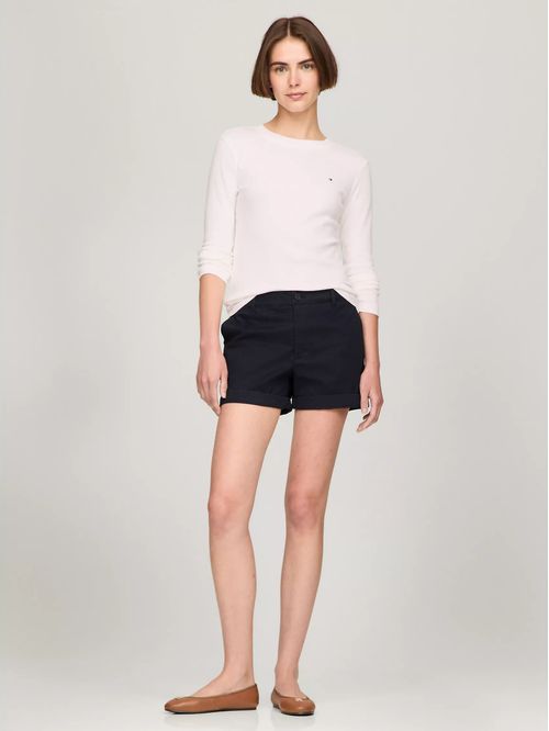 CAMISETA W SLIM NEW C- NK LS FAVE TEE TH