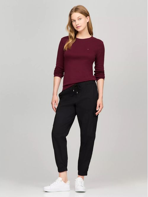CAMISETA W SLIM NEW C- NK LS FAVE TEE TH