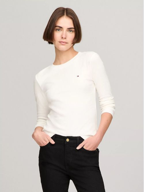 CAMISETA W SLIM NEW C- NK LS FAVE TEE TH