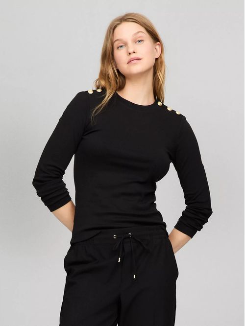 CAMISETA W SLIM LS BTTN SHOULDER TEE TH