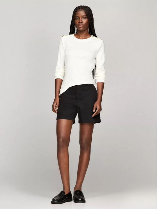 CAMISETA W SLIM LS BTTN SHOULDER TEE TH