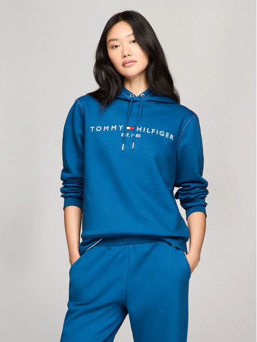 SWEATSHIRT W TH ESS HILFIGER FLEECE HOODI TH