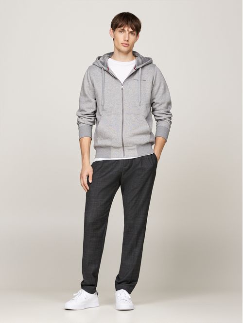 SWEATSHIRT TOMMY LOGO FUR LINED HOODY TH