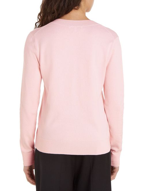 SWEATER CO JERSEY STITCH V-NK SWEATER TH