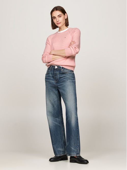 SWEATER CO CABLE C-NK SWEATER TH