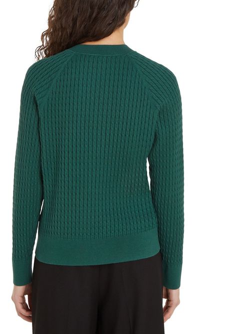 SWEATER CO CABLE C-NK SWEATER TH