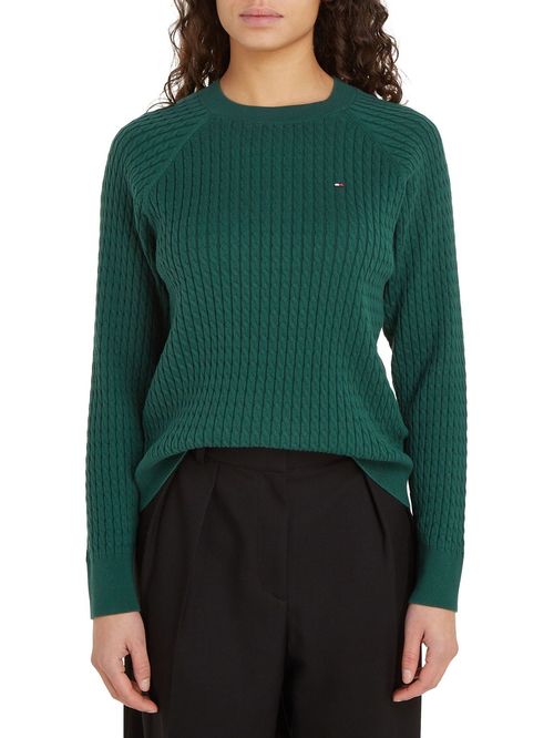 SWEATER CO CABLE C-NK SWEATER TH