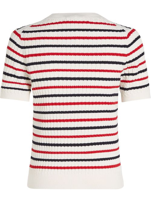 SWEATER CO CABLE C-NK SS SWT TH