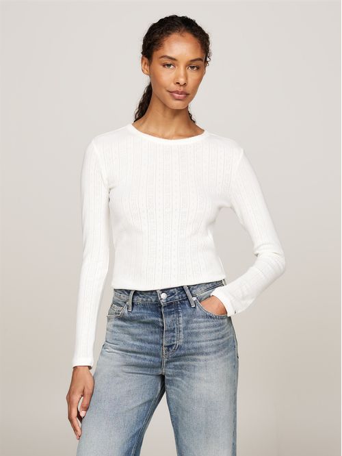 CAMISETA M/L SLIM POINTELLE C-NK LS TH