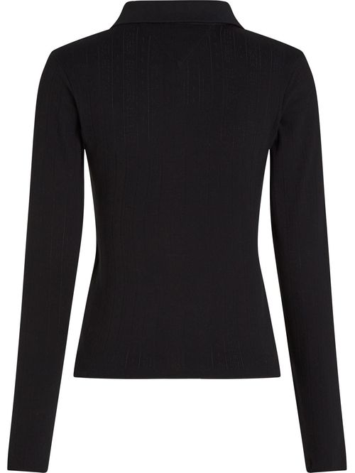 BLUSA SLIM POINTELLE BTN DWN LS TH
