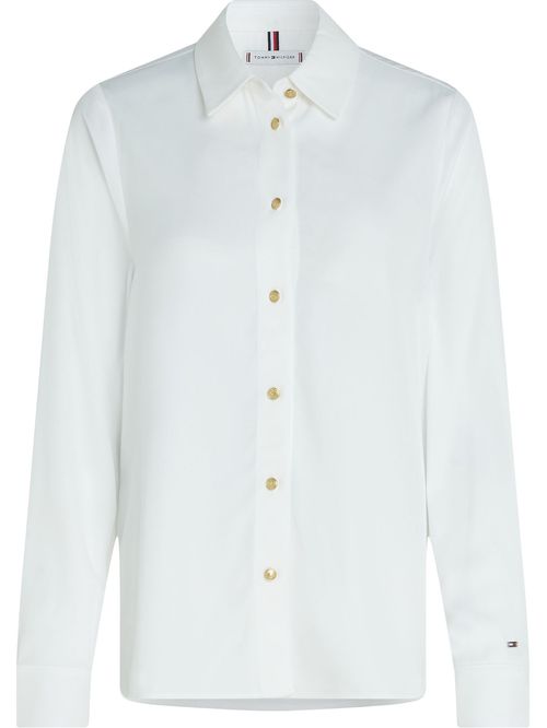 BLUSA GOLD BUTTON VISCOSE LS SHIRT TH