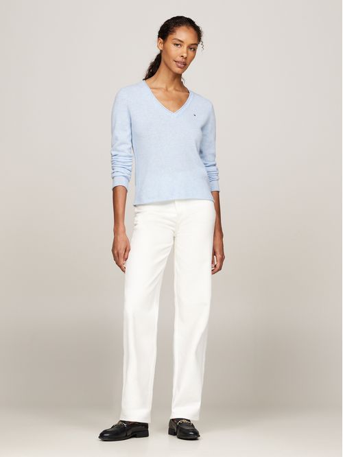 SWEATER SOFT WOOL V-NK SWEATER TH