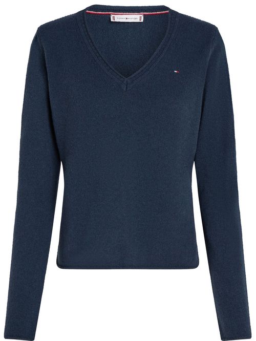 SWEATER SOFT WOOL V-NK SWEATER TH