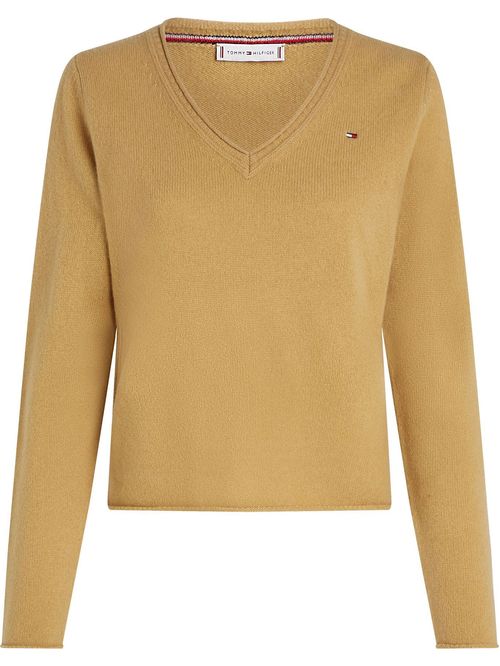 SWEATER SOFT WOOL V-NK SWEATER TH