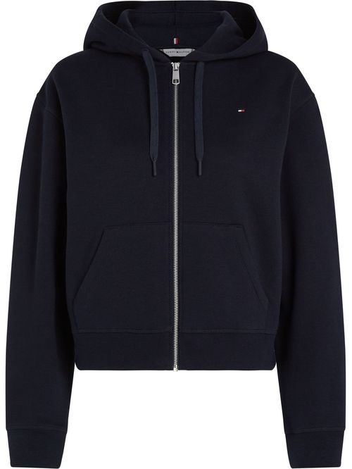 SWEATSHIRT REG FLAG ON CHEST ZIP HOODIE TH