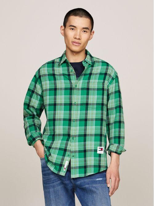 TJM CHECK PEACHED SHIRT EXT