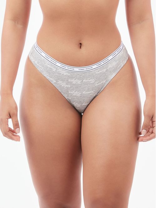 CLASSIC COTTON LOGO BAND THONG