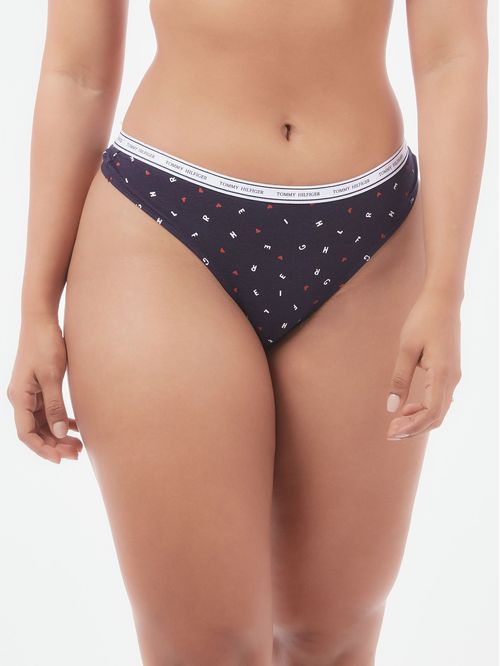 CLASSIC COTTON LOGO BAND THONG