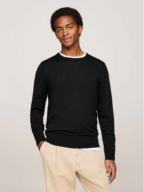 FINE GAUGE MERINO CREW NK