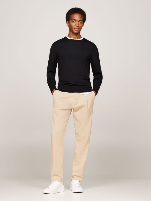 FINE GAUGE MERINO CREW NK