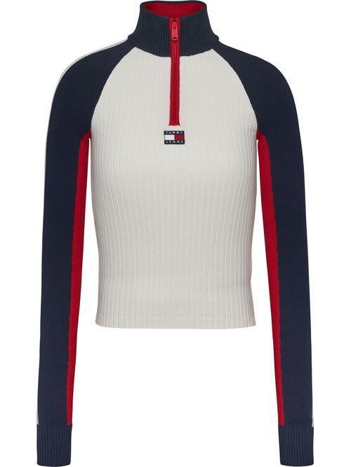 TJW COLORBLOCK RIB SWEATER