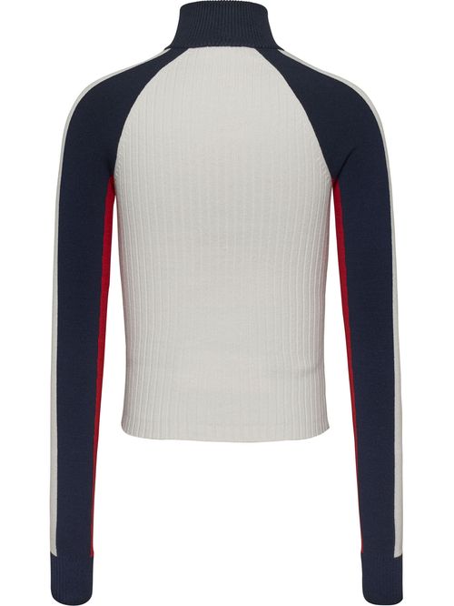 TJW COLORBLOCK RIB SWEATER
