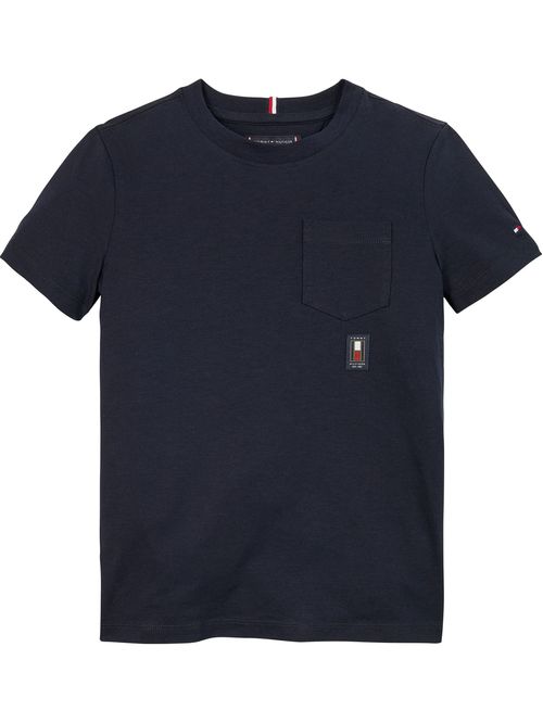 VERTICAL FLAG POCKET REG TEE S
