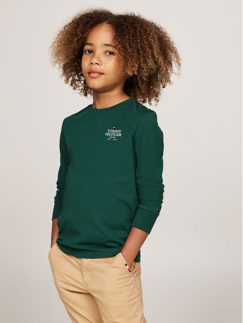 TH LOGO PUFF PRINT REG TEE LS