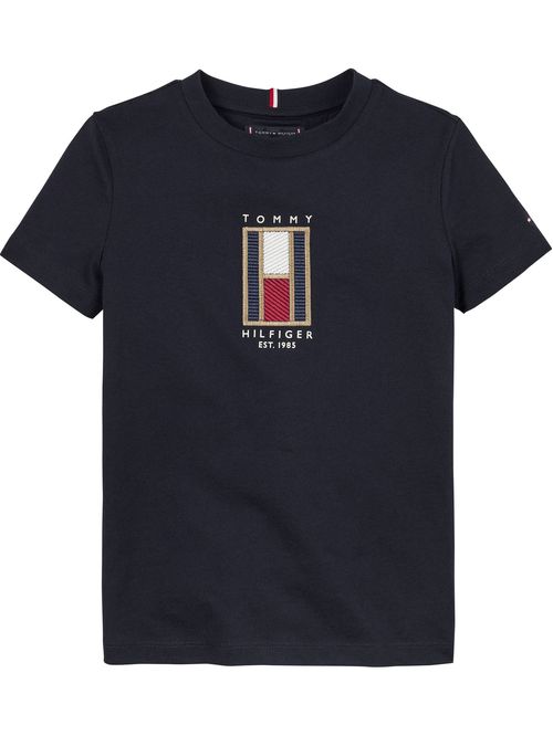 FLAG EMBROIDERED REG TEE SS