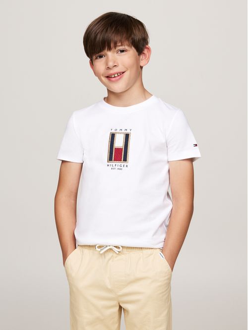 FLAG EMBROIDERED REG TEE SS