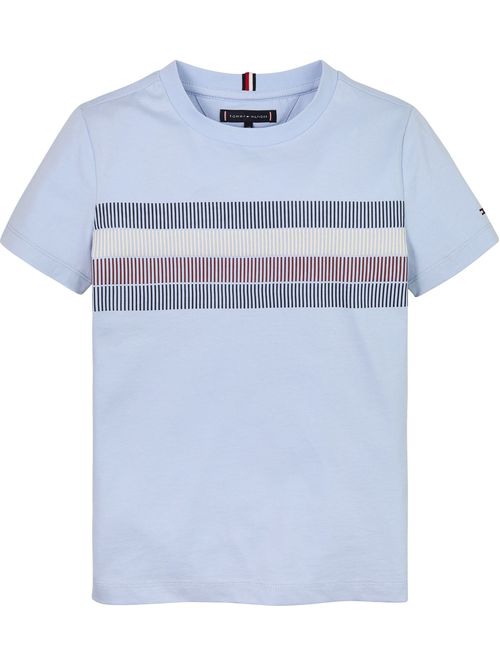 GLOBAL STRIPE PRINT REG TEE SS