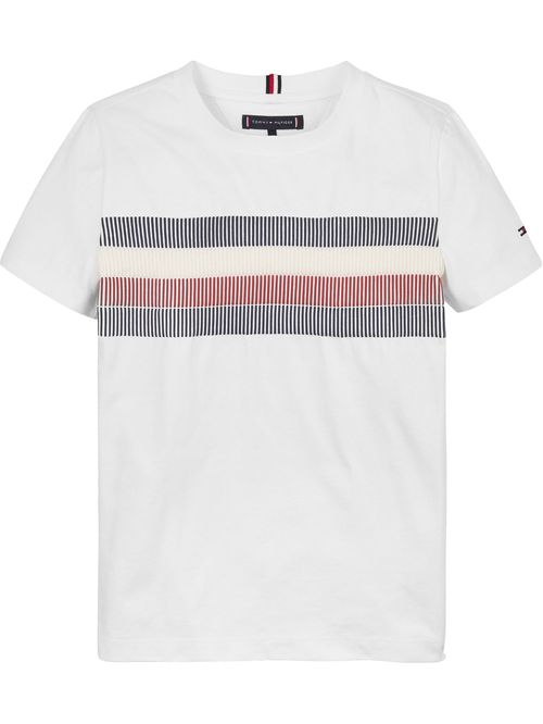 GLOBAL STRIPE PRINT REG TEE SS