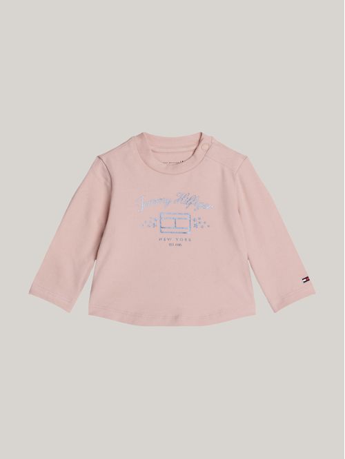 TOMMY GIRL PRINT TEE LS