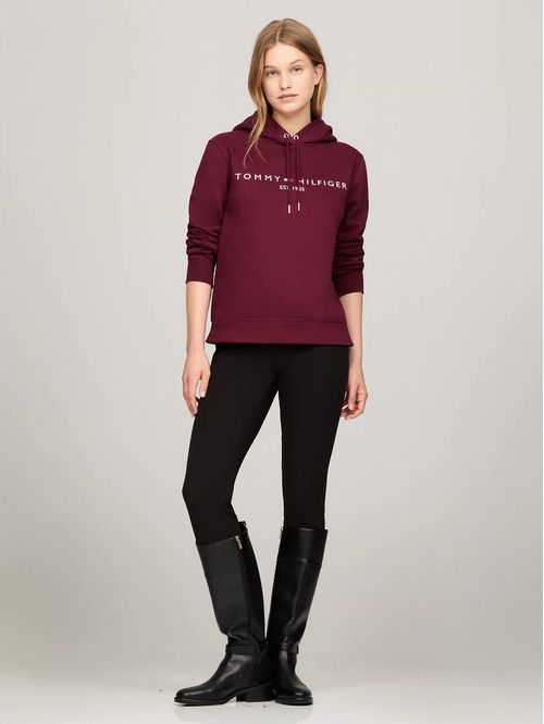SWEATSHIRT W TH ESS HILFIGER FLEECE HOODI