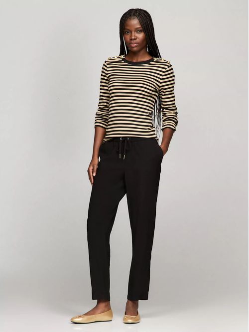 CAMISETA W SLIM LS BTTN SHOULDER TEE- TH