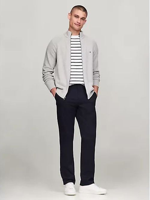 SWEATER M COTTON ZIP THROUGH TH