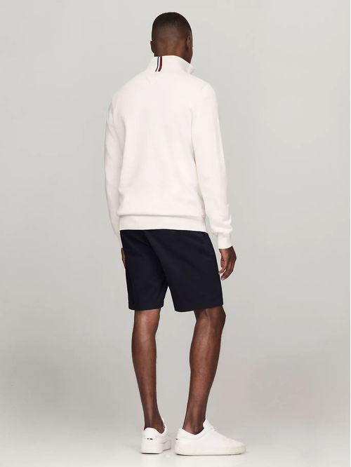 SWEATER M CTN ZIP MOCK