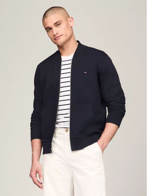 SWEATSHIRT M 1985 BASEBALL COLLAR ZIP THR TH