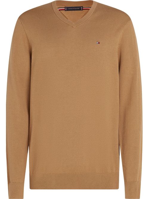 SWEATER ESSENTIAL COTTON V NECK TH