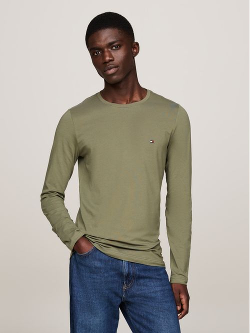 CAMISETA M/L C/E STRETCH SLIM FIT LONG SLEEVE T TH