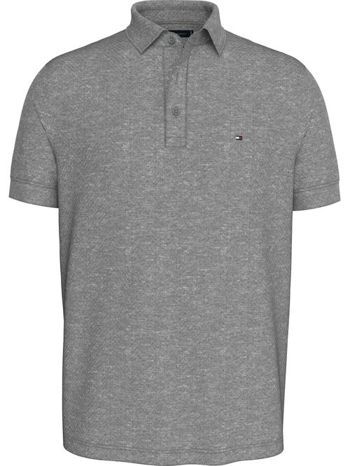 POLO M/C TWO TONE JACQUARD REG POLO TH