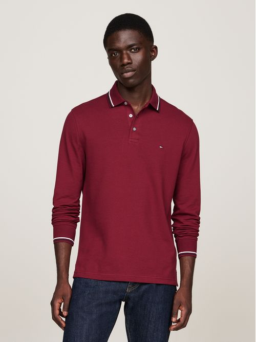 POLO M/L L/S TIPPED SLIM FIT POLO TH