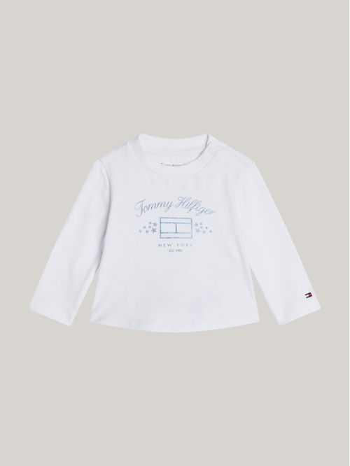 TOMMY GIRL PRINT TEE LS