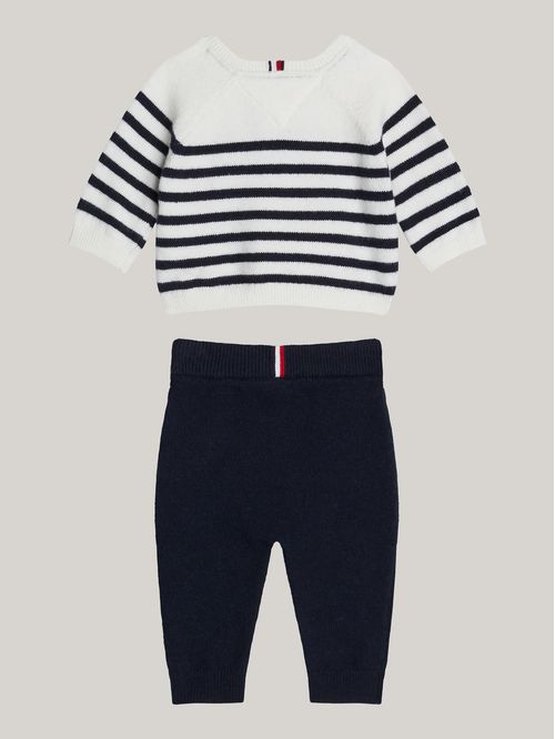 NAUTICAL STRIPE SWEATER SET